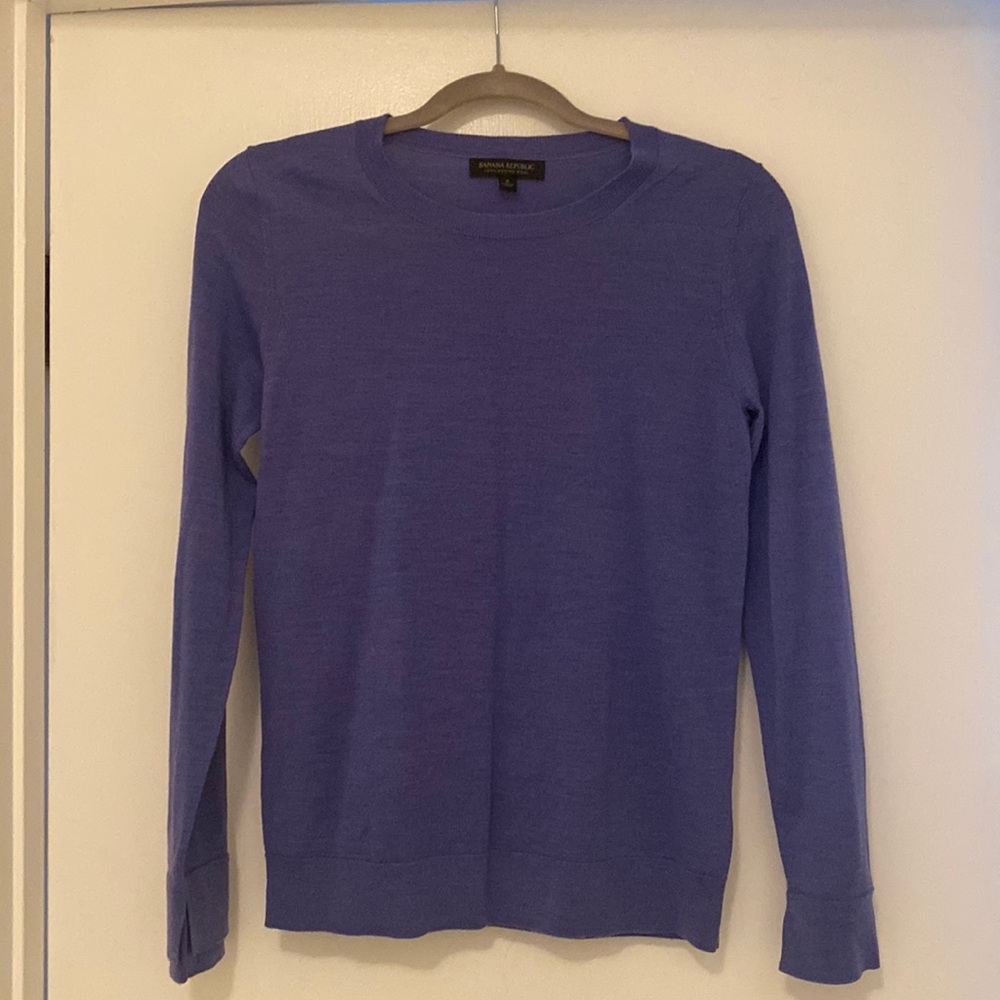 Banana Republic Blue Merino wool sweater size S
